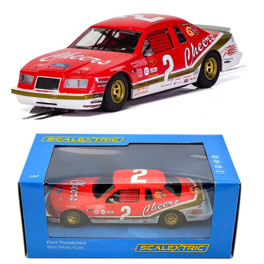 Scalextric C4067 Ford Thunderbird Red White 1/32 Slot Car DRP