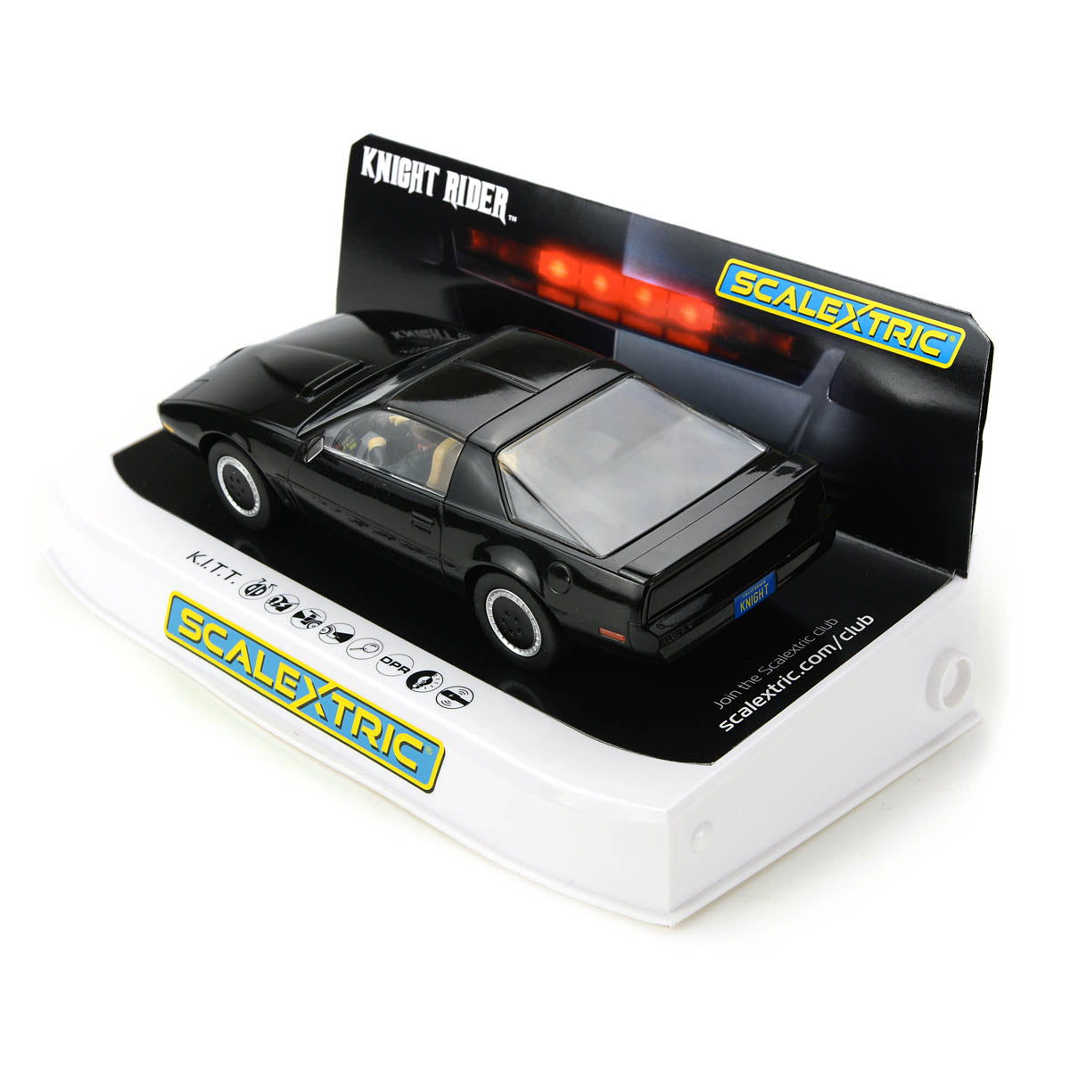 Scalextric C4226 Knight Rider KITT Slot Car 1/32 DPR K.I.T.T. WORKING RED STROBE LIGHT