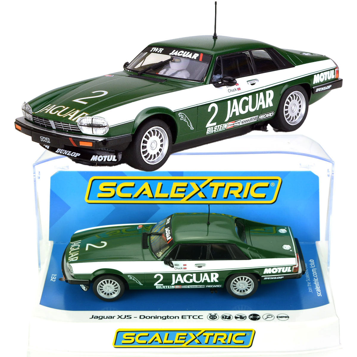 Scalextric C4254 Jaguar XJS Donington ETCC 1984 Slot Car 1/32 Scale