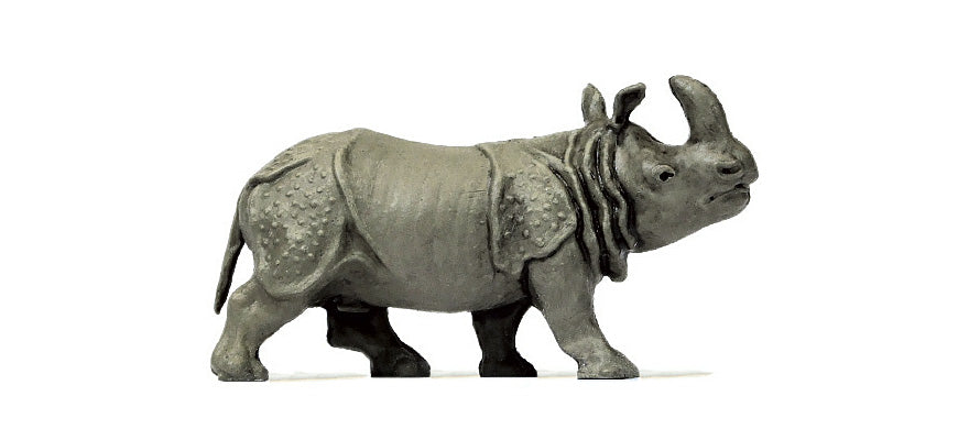 Preiser 29501 HO Scale Indian Rhinoceros Animal Figure
