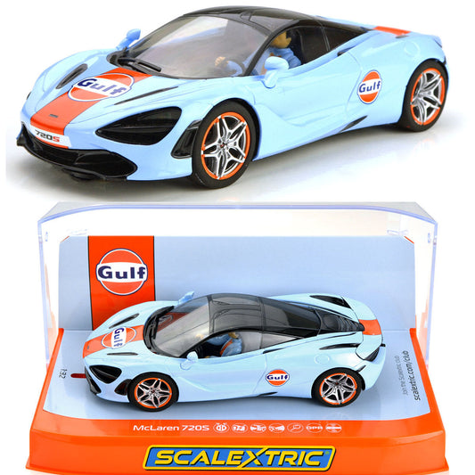 Scalextric McLaren 720S Gulf 1/32 Slot Car C4394 DPR for SCX Carrera