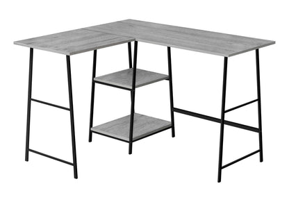 Computer Desk, Home Office, Corner, Storage Shelves, L Shape, Work, Laptop, Contemporary, Modern by Couch.com