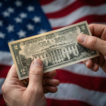 "White House" Legal Tender $2 Bill – USA 250th Collector's Edition