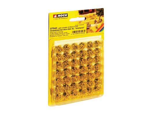 Noch 7043 All Scale Blooming Yellow Grass Tufts XL, 9mm, 42 Pcs