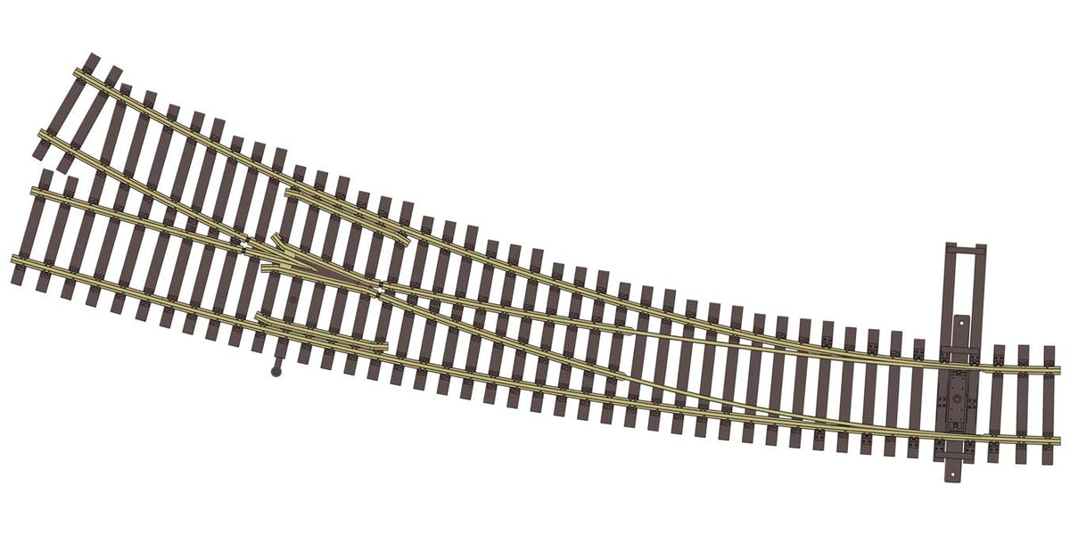 Walthers Track 83068 HO Code 83 Curved Turnout Right