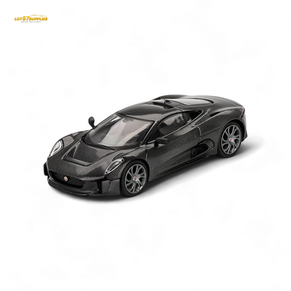 Mini-GT Jaguar C-X75 Test Car - Carbon Fiber #997 1:64 MGT00997