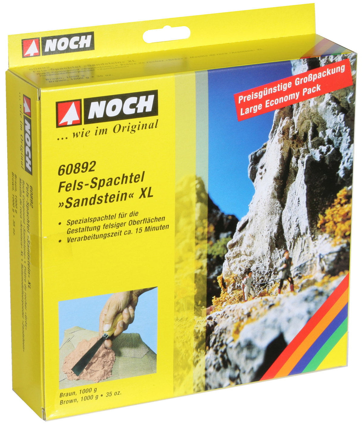Noch 60892 All Scale Rock Compound XL, Sandstone, 1 kg