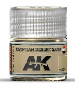 AK Interactive RC101 Real Colors: Egyptian Desert Sand Acrylic Lacquer Paint 10ml Bottle