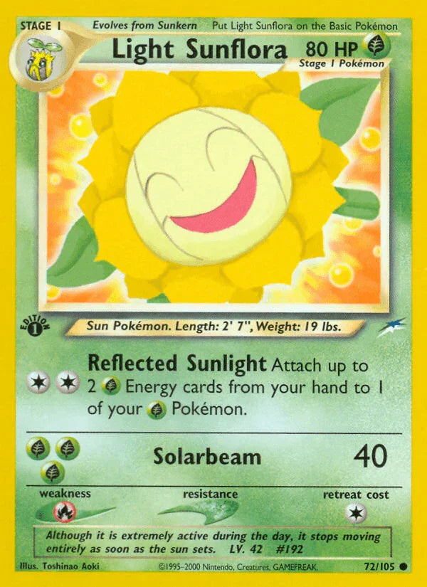 Light Sunflora (72/105) [Neo Destiny 1st Edition]