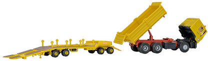 Kibri 14066 1/87 MAN Dump Truck with 4-Axle Lowboy Model Kit