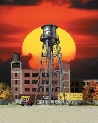 Walthers Cornerstone 3832 N City Water Tower Black