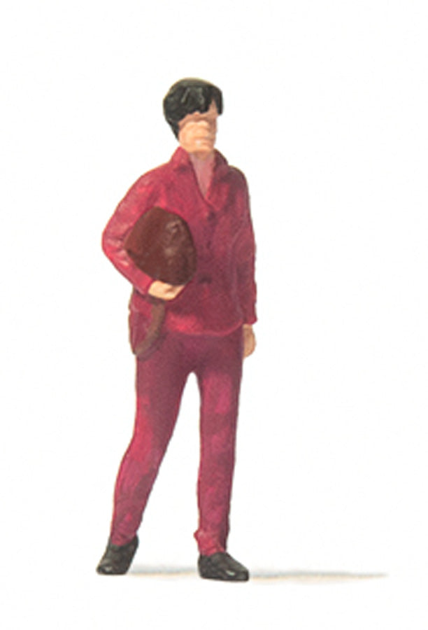 Preiser 28231 HO Scale Woman with Bag Figure