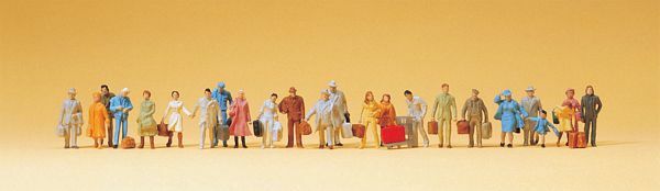 Preiser 14401 HO Scale Passengers Standing and Walking pkg(24)