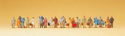 Preiser 14401 HO Scale Passengers Standing and Walking pkg(24)