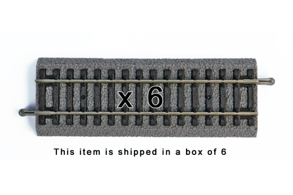 Piko 55402 HO Scale Roadbed Straight Track 119mm, Box of 6