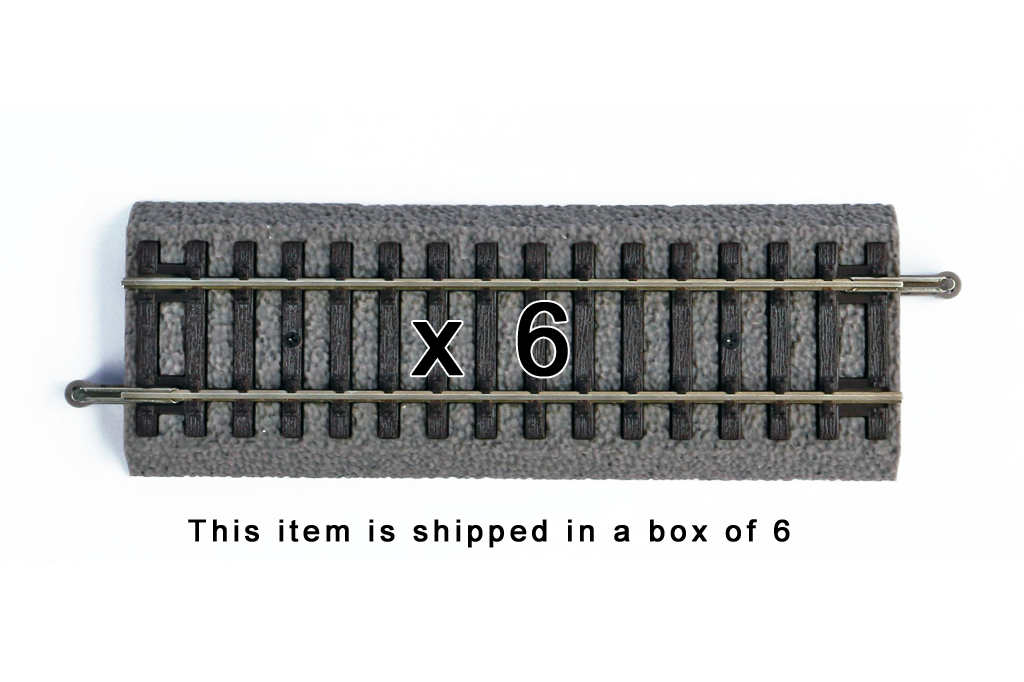 Piko 55402 HO Scale Roadbed Straight Track 119mm, Box of 6