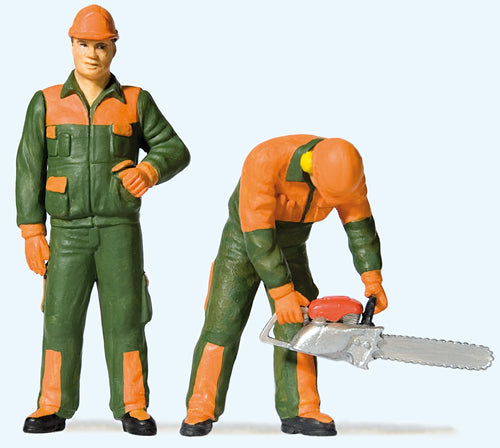 Preiser 44912 G Scale Modern Lumberjacks Set #1 pkg(2)