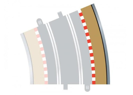Scalextric C8238 1/32 Radius 4 22.5° Curve Outer Border (4) Slot Car Track