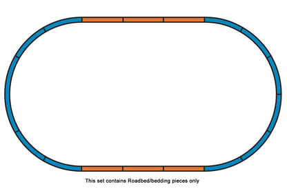 Piko 55365 HO Scale Roadbed for A-Track Set A (No Track)