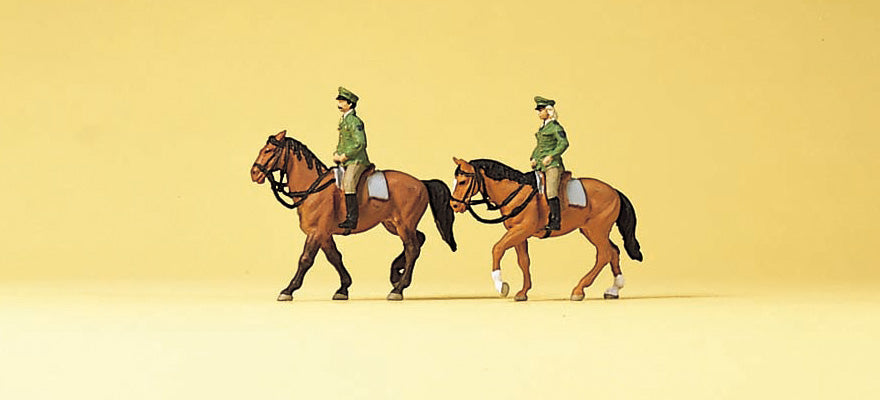 Preiser 79139 N Scale German Mounted Police Figure Set