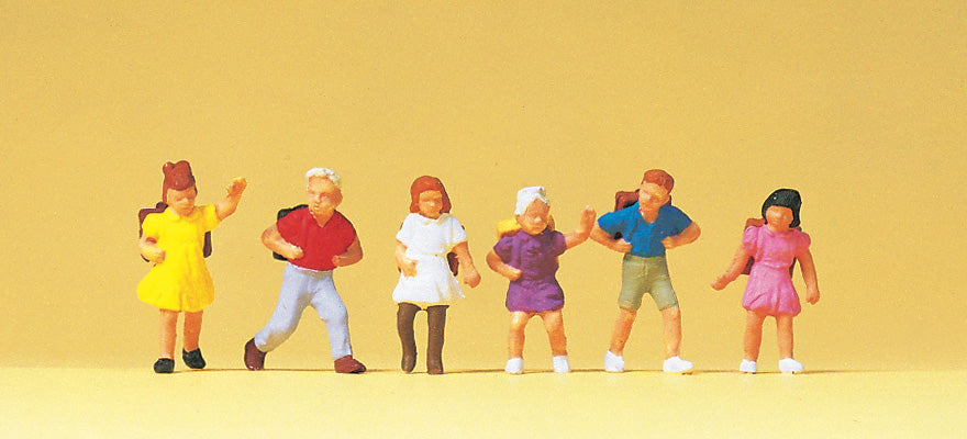 Preiser 14074 HO Scale Schoolchildren Figures (6)