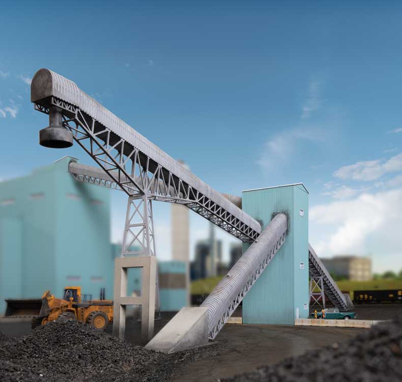 Walthers Cornerstone 933-4171 HO Scale Conveyors with Transfer House -- Kit