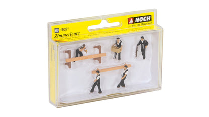 Noch 15051 HO Scale Carpenters with Accessories