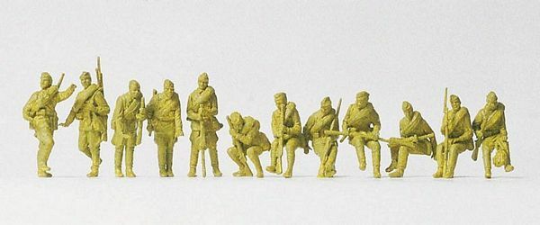 Preiser 16545 HO Scale Military - Soviet Union WWII - Unpainted