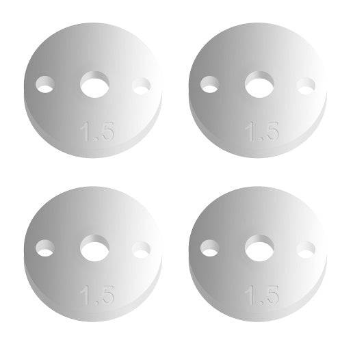 Team Associated 91625 12mm Pistons V2 2 x 1.5 Flat SC10 B44 RC10 ProRally RC10B4