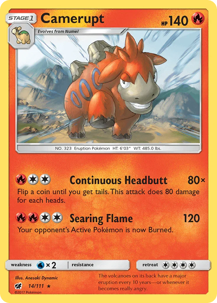 Camerupt (14/111) [Sun & Moon: Crimson Invasion]