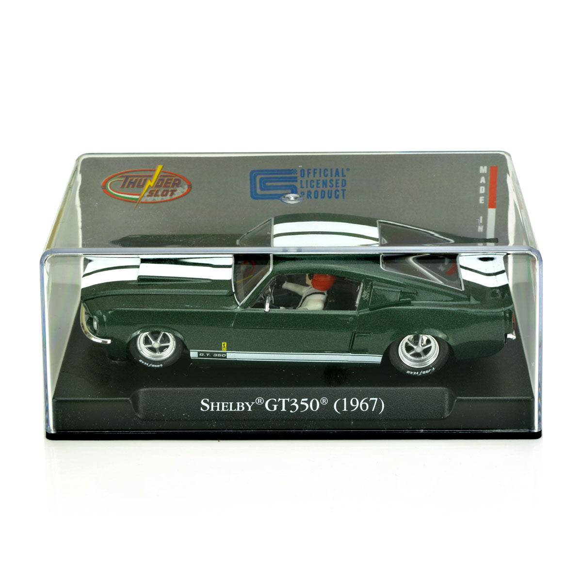 ThunderSlot 1967 Ford Shelby Mustang GT350 Green Thunder Slot Car 1/32