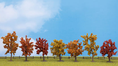 Noch 25070 HO/TT/N/Z Scale Autumn Trees, 8-10 cm, 7-Pack