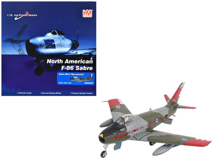 Canadair Sabre Mk.6 Fighter Aircraft "Sky Lancers" (1956) Royal Canadian Air Force "Air Power Series" 1/72 Diecast Model by Hobby Master  free shipping USA