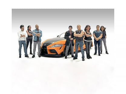 "Car Meet 3" 8 piece Figure Set for 1/18 Scale Models by American Diorama  free shipping USA