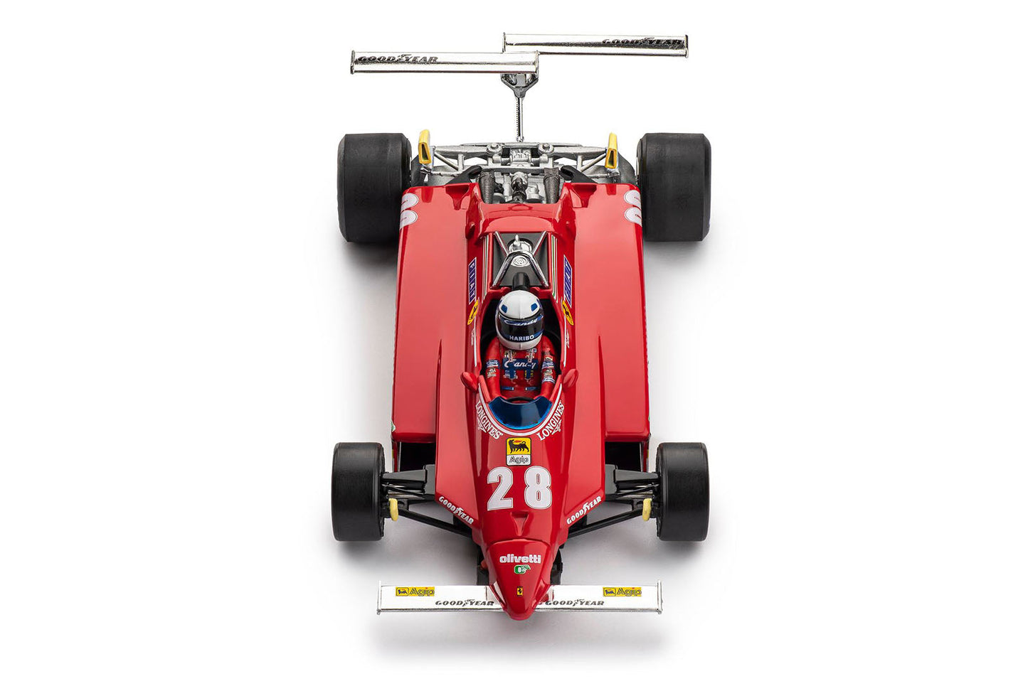Policar Ferrari 126 C2 Long Beach GP 1982 Didier Pironi Slot Car 1/32 CAR09a