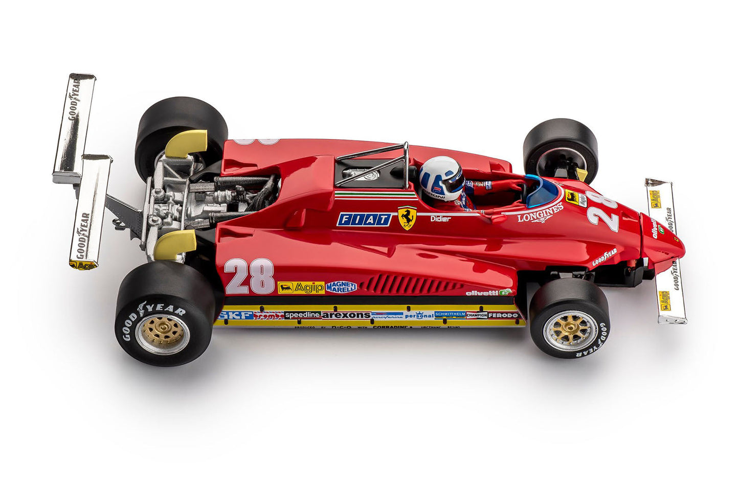 Policar Ferrari 126 C2 Long Beach GP 1982 Didier Pironi Slot Car 1/32 CAR09a