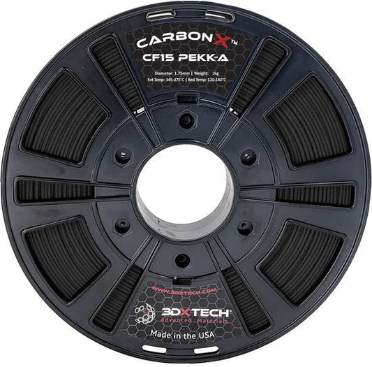CarbonX PEKK-A+CF15 1.75mm 3D Printer Filament by 3DXTech Made in USA 250g
