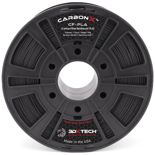 CarbonX PLA+CF 3D Printer Filament by 3DXTech Made in USA 750g
