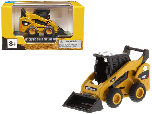 CAT Caterpillar 272C Skid Steer Loader Yellow "Micro-Constructor" Series Diecast Model by Diecast Masters  free shipping USA