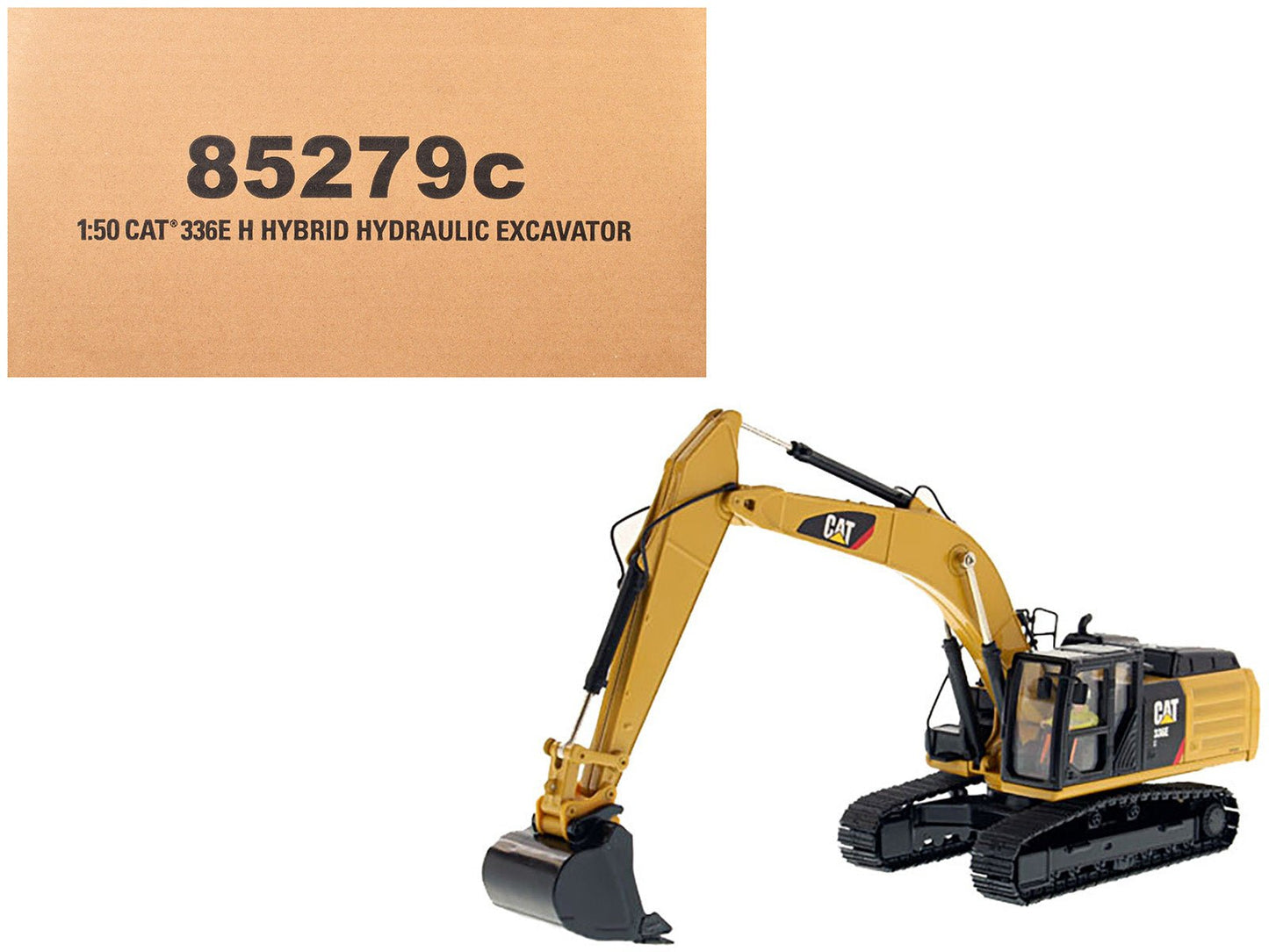 CAT Caterpillar 336E H Hybrid Hydraulic Excavator with Operator "Core Classics" Series 1/50 Diecast Model by Diecast Masters  free shipping USA