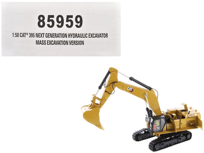 CAT Caterpillar 395 Next Generation Hydraulic Excavator "Mass Excavation Version" Yellow "High Line Series" 1/50 Diecast Model by Diecast Masters  free shipping USA