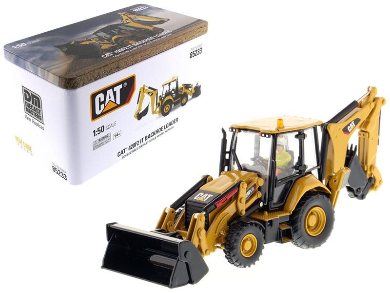 CAT Caterpillar 420F2 IT Backhoe Loader with Operator "High Line Series" 1/50 Diecast Model by Diecast Masters  free shipping USA