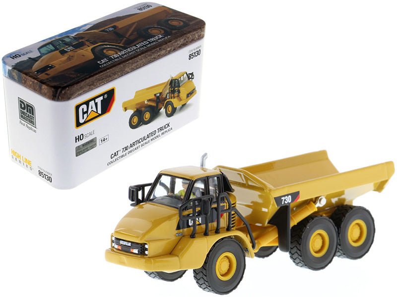 CAT Caterpillar 730 Articulated Dump Truck with Operator "High Line" Series 1/87 (HO) Scale Diecast Model by Diecast Masters  free shipping USA