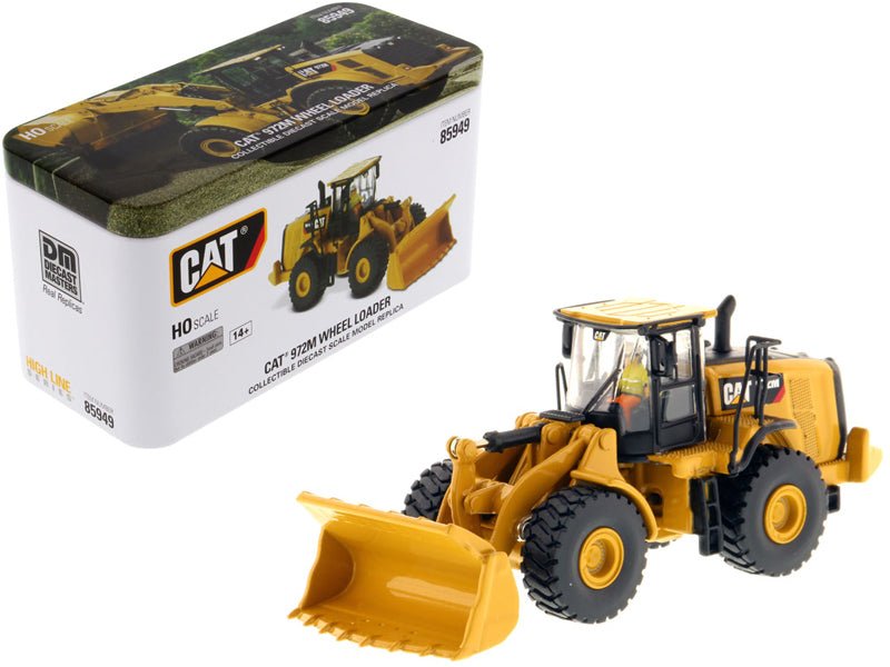 CAT Caterpillar 972M Wheel Loader with Operator "High Line" Series 1/87 (HO) Scale Diecast Model by Diecast Masters  free shipping USA