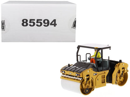 CAT Caterpillar CB-13 Tandem Vibratory Roller with ROPS (Roll Over Protective Structure) and Operator "High Line Series" 1/50 Diecast Model by Diecast Masters  free shipping USA