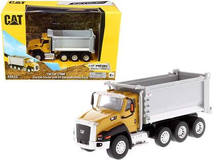 CAT Caterpillar CT660 Day Cab Tractor with OX Stampede Dump Truck "Play & Collect!" Series 1/64 Diecast Model by Diecast Masters  free shipping USA