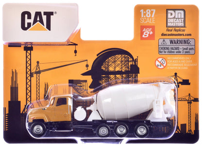 CAT Caterpillar CT681 Concrete Mixer Yellow 1/87 (HO) Diecast Model by Diecast Masters  free shipping USA