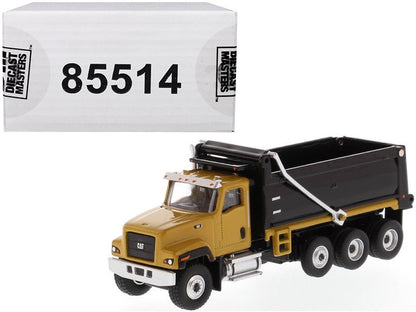 CAT Caterpillar CT681 Dump Truck Yellow and Black "High Line" Series 1/87 (HO) Scale Diecast Model by Diecast Masters  free shipping USA