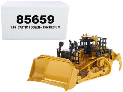 CAT Caterpillar D11 Track-Type Tractor Dozer TKN Design "High Line" Series 1/87 (HO) Scale Diecast Model by Diecast Masters  free shipping USA