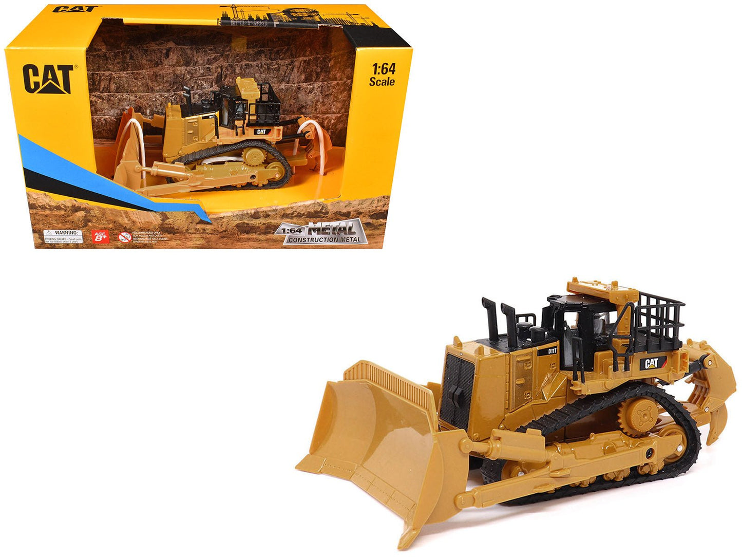 CAT Caterpillar D11T Dozer Yellow 1/64 Diecast Model by Diecast Masters  free shipping USA